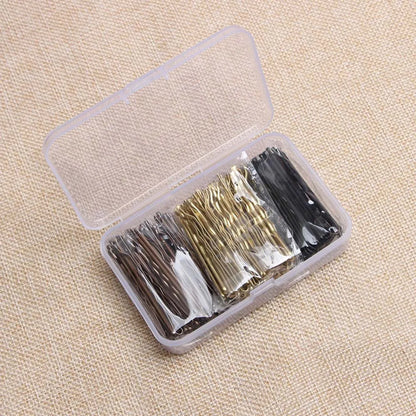 150Pcs/Box Metal Hair Clips for Wedding Women Hairpins Barrette Curly Wavy Grips Hairstyle Bobby Pins Hair Styling Accessories