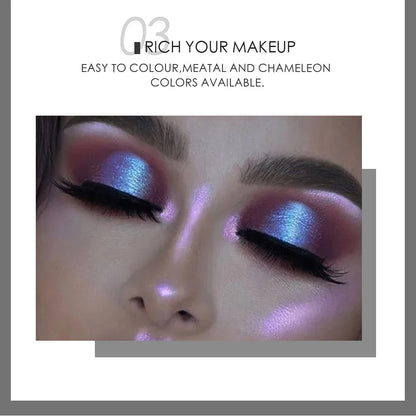 Mashed Potatoes Eye Shadow Metal Chameleon Makeup Palette Shimmer Pigment Single Color Eye Shadow Shine Diamond Shadow