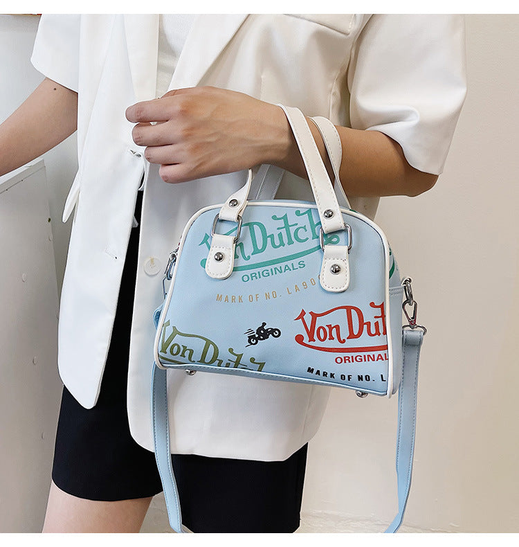 New Women Designer Ladies Shopping Crossbody Graffiti Purses And 2023 Luxury Handbag PU Leather Seashells Shoulder Bag For Women