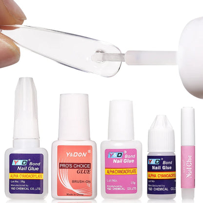 Fast Drying Nail Glue for False Nails 3D Rhinestone Decoration Professional Glue for Extension Manicure Adhesive Tools