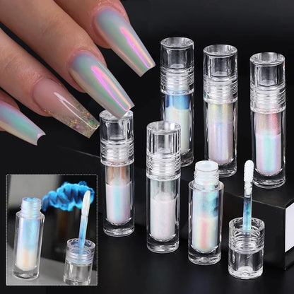 PICT YOU Semi-solid Powder Glitter Nail Liquid Mirror Pigment 3g Liquid Metallic Dust Nail Art Decoration