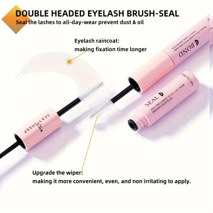 300Pcs Fluffy Explosive Eyelash Clusters Curl Individual Lashes Mix Eyelash Extensions with glue,remover,Tweezers