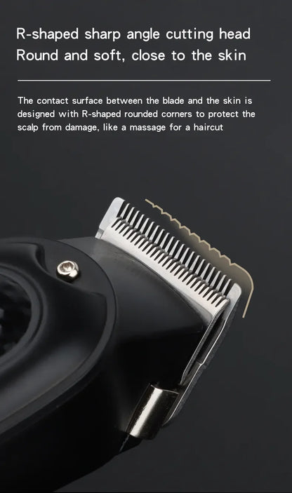 Hiena HYN-212 Electric Hair Clipper UBS Rechargeable Cordless Beard Trimmer Men Powerful Electric Hair Clipper Trimming Tool