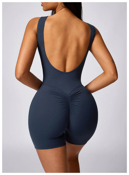 Yoga Jumpsuit Women Clothes Fitness Sports Overalls Gym Clothing Set Scrunch Butt Yoga Wear Workout Outfit Push Up Activewear