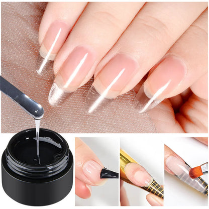 6pcs Gel Extension Nail Kit Quick Building Nail Extension Gel Polish Set 8ml Nude Pink UV Construction Gel For Nail Extensions