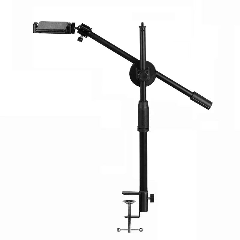 Horizontal Tripod for Phone Smartphone Table Overhead Tripe Stand for Mobile Cellphone Filming Photography Articulated Arm