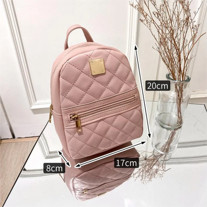 Embroidery small backpack ladies bags Korean version of the girls small schoolbag schoolbag one piece of foreign solid color lov