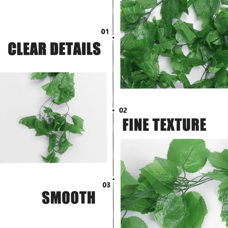 Fake Green Plants Artificial Plants Wedding Decorations Garland Plants Vine Leaves diy For Home Bathroom Decoration