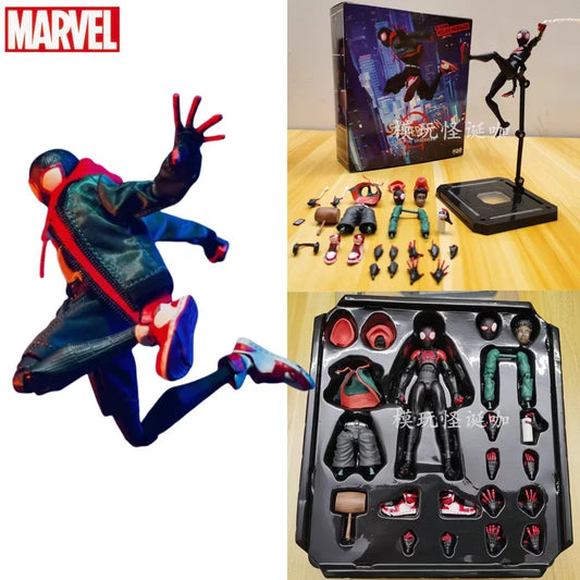 ML Legends Spider Man Action Figure Across the Spider-Verse SV Spiderman Miles Morales PVC Figures Action Figurine Gift Toys