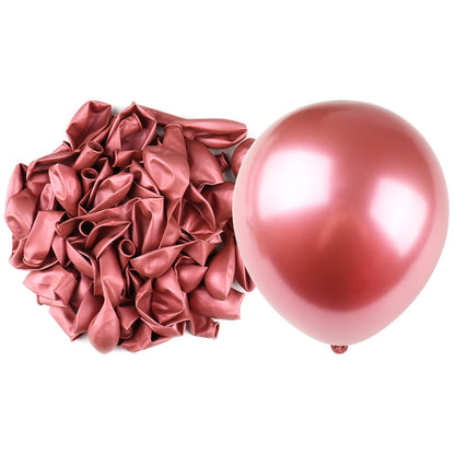 10inch Metallic Balloon 10/20/30/50pcs Latex Ballons Happy Birthday Decoration Wedding Christmas Party Supply Globos Baby Shower