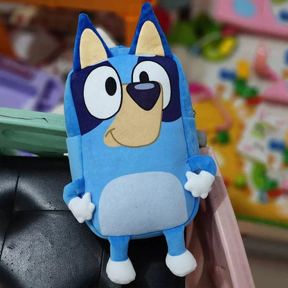 Bluey Anime Figures Kindergarten Kids Schoolbag Cartoon Bingo Plush Family Backpack Picnic Travel Photo Snack Bag Children Gifts