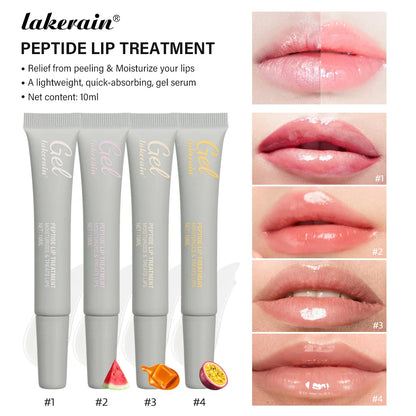 Peptide Lip Treatment Moisturizing Lip Mask Gel To Remove Dead Skin Lipstick Base Fruit Odor Lip Cream Repair Lip Care Mask 10ml