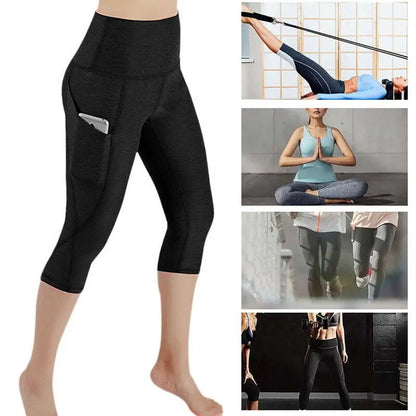 High Waist Seamless Leggings Sport Women Crop Yoga Pants Elastic Capris Gym Workout Leggings Girls Fitness Running Tights