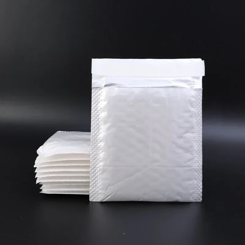 50/30/10Pcs White Bubble Envelope Bags 11/15/23cm Packing Bags for Magazine Lined Mailer Shipping Self Seal Waterproof Bags