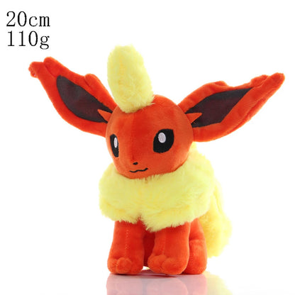 22cm Pokemon Plush Doll Toy Kawaii Glaceon Leafeon Espeon Jolteon Vaporeon Flareon Eevee stuffed doll for kids birthday gift