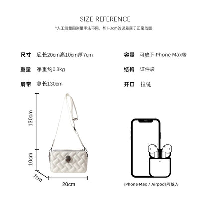 KURT GEIGER LONDON Women's Shoulder Bag Designer Luxury Camera Bags Fashion Ladies Zip Letter Square Bag Brand Women Handbag