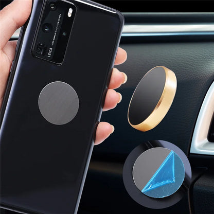 Thin Metal Plate Disk For Magnetic Car Phone Holder Iron Sheet Sticker Disk For Magnet Tablet Desk Phone Car Stand Mount Round