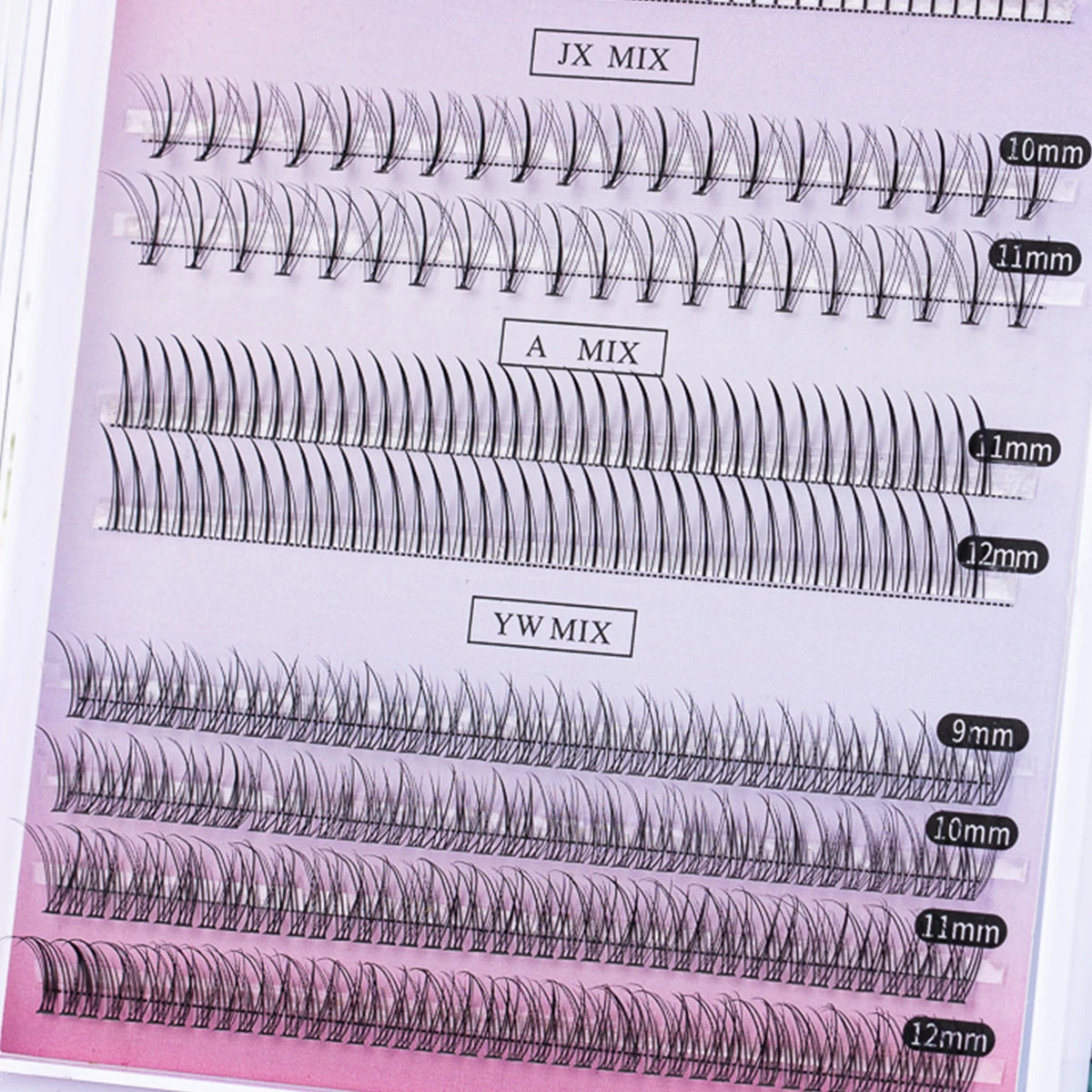 364pcs Diy Lash Extension Kit Individual Lashes Kit Cluster Lashes with Lash Bond and Seal Lash Glue Remover and Lash Applicator