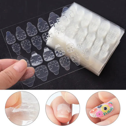 240Pcs Double Side Adhesive Tape Glue Sticker False Nail Glue for Fake Nails Tips Clear Jelly Gel Pad Press On Nails Manicure 23