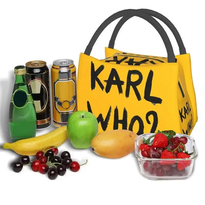 Karl Who Insulated Lunch Bags for Work Office Resuable Thermal Cooler Lunch Box Women