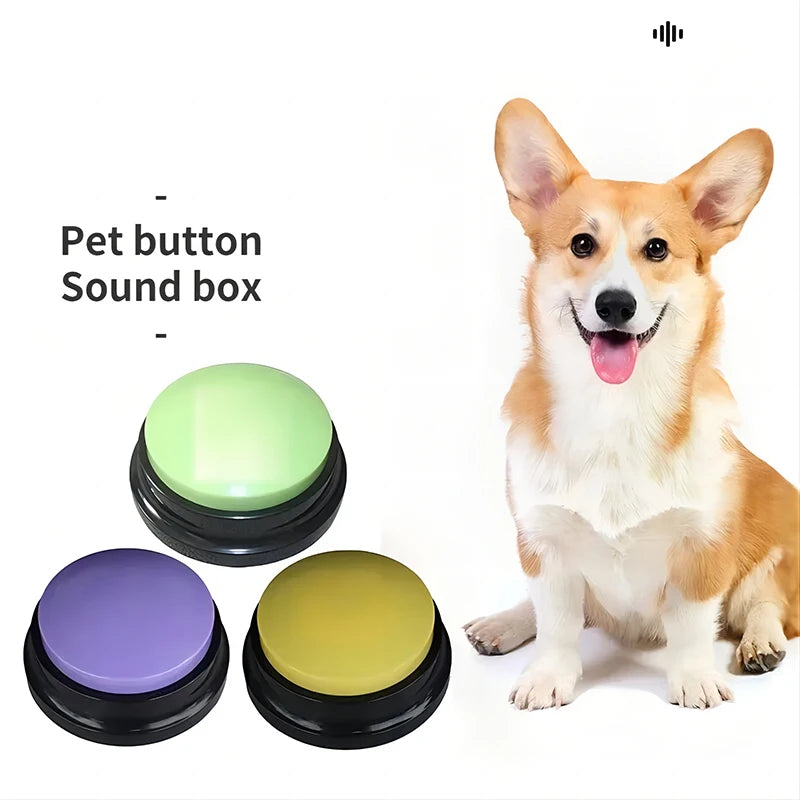 Dog Toys Funny Dog Recordable Pet Toys Pet Speaking Buttons Portable Travel Talking Pet Starters  Cute Pet Supplies