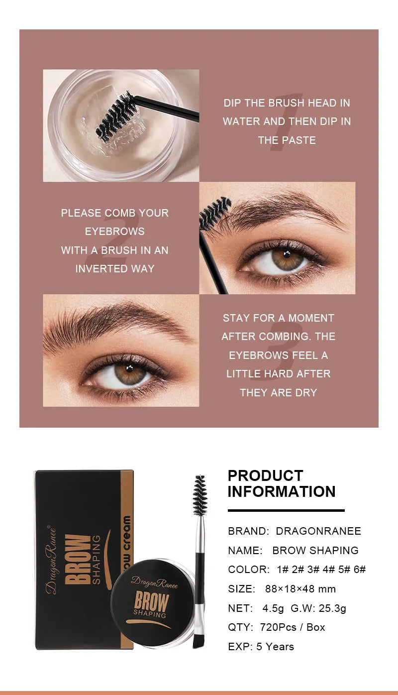 Multi-function Eyebrow Brush With Wild Eyebrows Cream Concealer Square Eye Brow Make Up Brushes For Women Eyebrow Shaping Gel