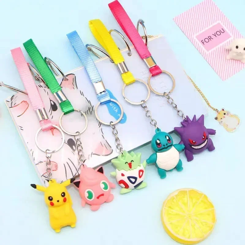 24 Pcs Set Pokemon Random Box Action Figure Cute Different Styles Pikachu Doll Keychain Anime Cartoon Ornaments Model Toys Gift