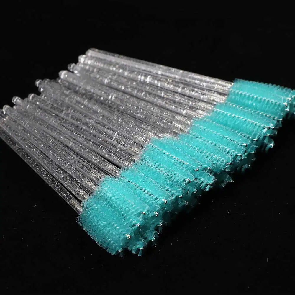 Disposable Crystal Eyelashes Brush Comb 50Pcs Eye Lashes Extension Mascara Wands Makeup Professional Makeup Beauty Tool