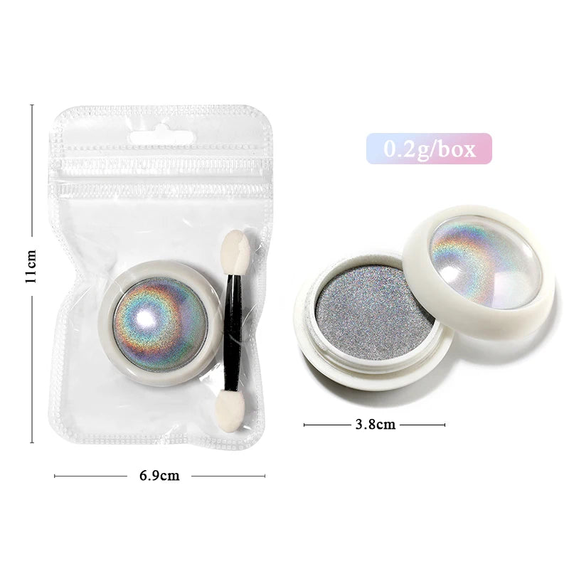 Magnetic Nail Powder Chameleon Glitter Dust Shiny Nail Art Chrome Omnipotent Pigment Can Be Used With Any Color Gel