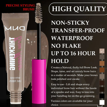 9 Colors Eyebrow Dye Styling Gel Thickening Fiber Brow Tint  Waterproof Easy To Wear Natural Full Eyebrow Cream Eyes Makeup Tool