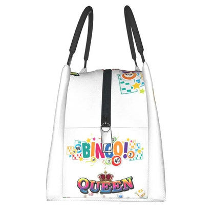 I Love Bingo Game Insulated Lunch Bags for School Office Waterproof Cooler Thermal Lunch Box Women lunchbag