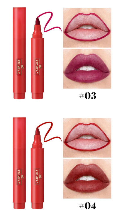 Water Lip Liner Marker Pen Hydrating Waterproof Lip Stain Long Lasting Colour Matte Lipstick Contour Pen With A Natural Effect