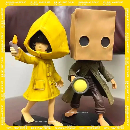 Little Nightmares Figure Mono Anime Figure Banpresto Six Figure Pvc Statue Collection Game Ornament Model Birthday ToY For Gifts