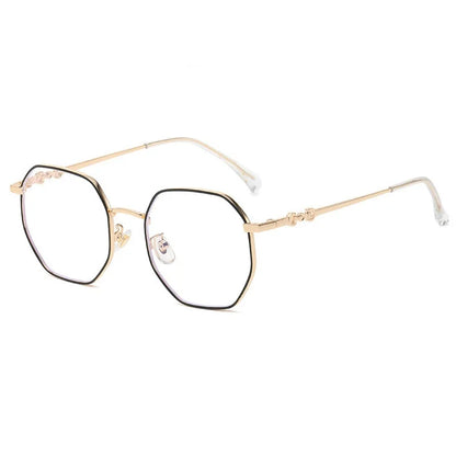 Classic Blue Light Blocking Women Glasses Frame Fashion Metal Spring Hinge Eyewear Optical Prescription Eyeglasses Frames