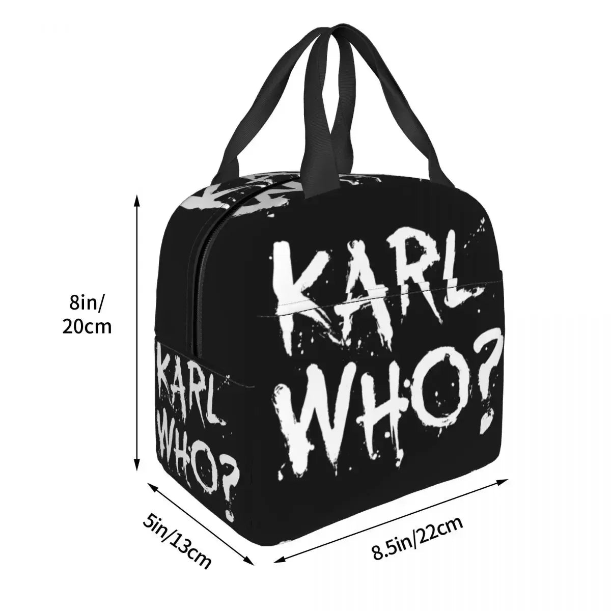 Lunch Bag for Women Kids Karl Who Thermal Cooler Portable Picnic Canvas Tote Bento Pouch