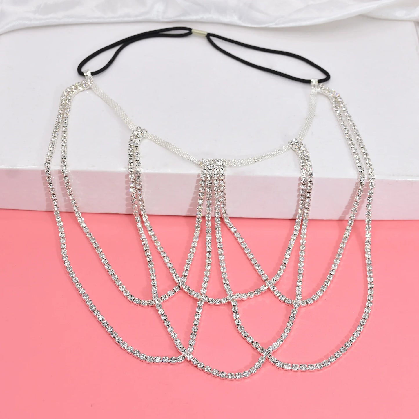 Gold Color Multi-layer Crystal Thigh Chain For Women Sexy Nightclub Leg Chain Summer Beach Party Gift Body Jewelry Accessories