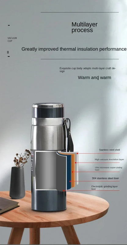 Thermal Water Bottle Keep Cold and Hot Water Bottle Thermos for Coffee Tea Vacuum Flasks Stainless Steel Thermos Bottle gifts