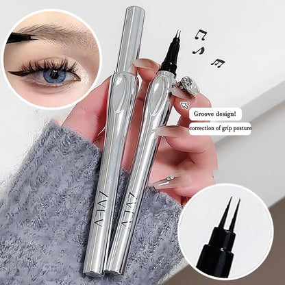 2 Point Eyebrow Pen Waterproof Liquid Tattoo Eyebrow Enhancers Long Lasting 0.01MM Ultra Thin Eyebrow Eyelash Pen Cosmetics