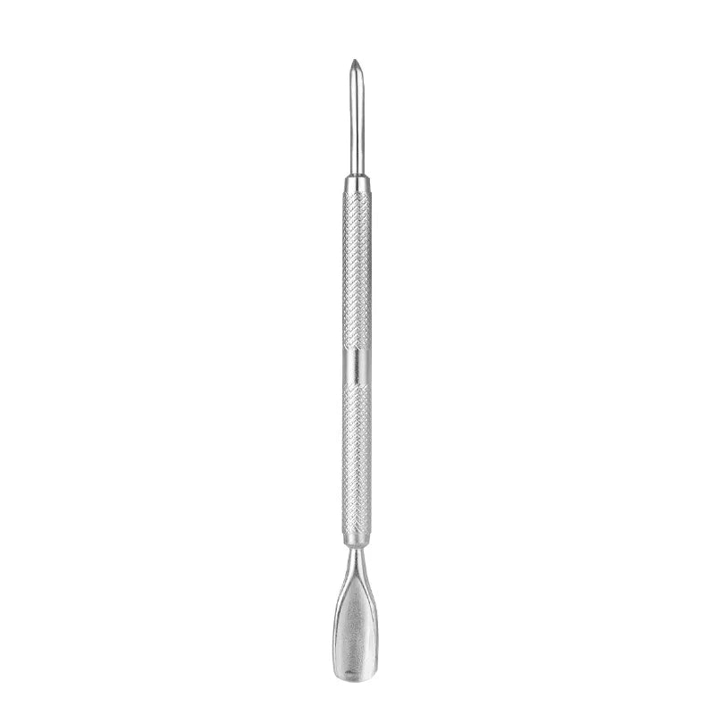 Stainless Steel Cuticle Pusher, Double-Ended Manicure Tools, Dead Skin Remover, Pedicure Care, 1Pc