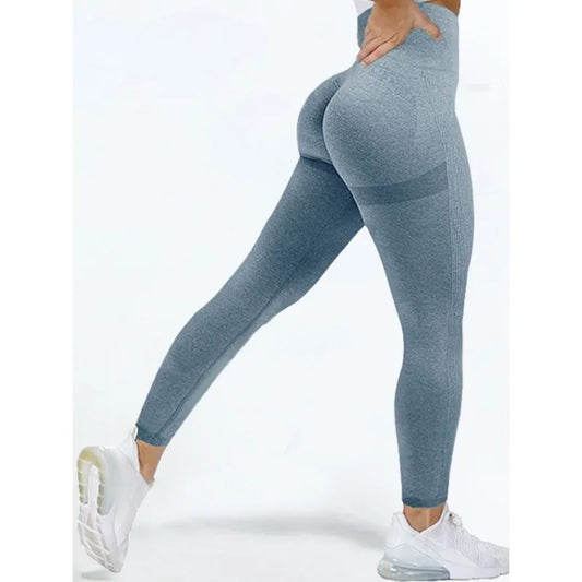 Women Seamless Workout Leggings High Waist Push Up Leggings Ladies Sexy Gym Legging Fashion Black Sports Leggings