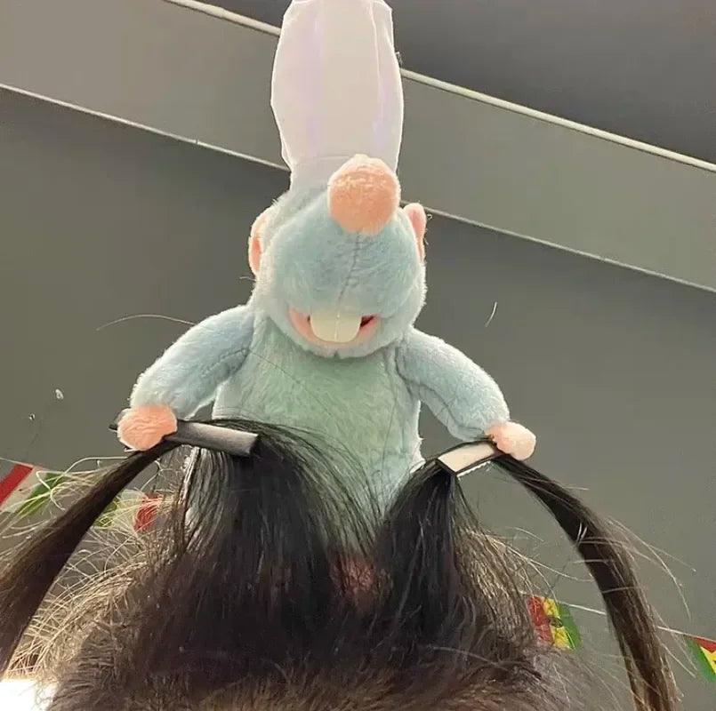 Disney Ratatouille Hairband New Cartoon Plush Doll Headband French Wide-Brimmed Hairpin Photo Headdress Creativity Girl Toy Gift