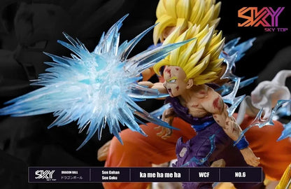 Dragon Ball Z Anime Figure Son Goku Kamehameha Figurine Cell Kakarotto Super Saiyan Ornament Collectible Decor Model Toy Gift