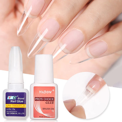 Fast Drying Nail Glue for False Nails 3D Rhinestone Decoration Professional Glue for Extension Manicure Adhesive Tools