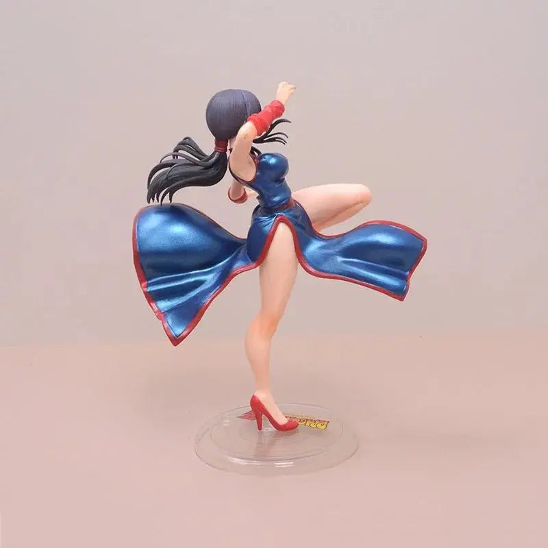 Dragon Ball Figures Chichi Figure Cheongsam Chichi Action Figure Pvc Model 20cm Statue Collectible Doll Ornament Toys Kids Gifts