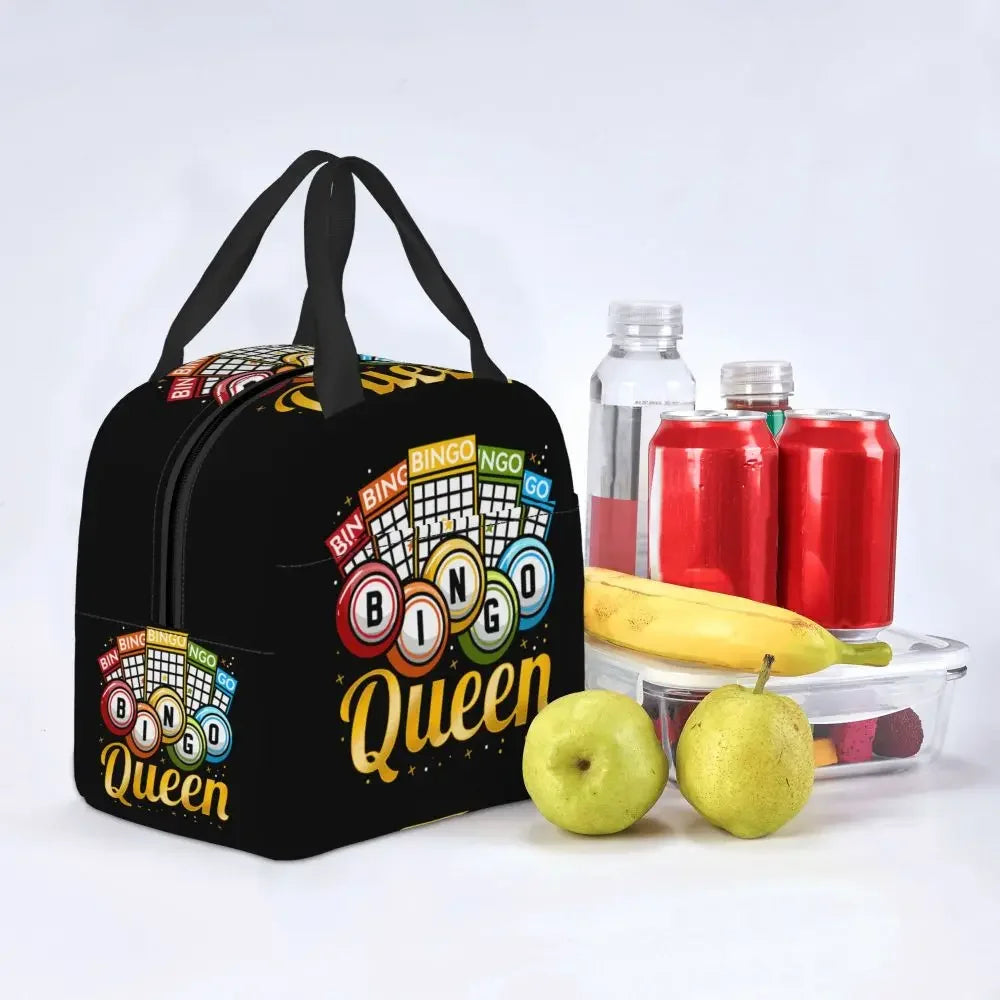 Hot Game Bingo Lunch Bag Leakproof Cooler Thermal Insulated Lunch Box For Women Kids School Beach Camping Travel Food Tote Bags