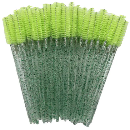 Disposable Crystal Eyelashes Brush Comb 50Pcs Eye Lashes Extension Mascara Wands Makeup Professional Makeup Beauty Tool