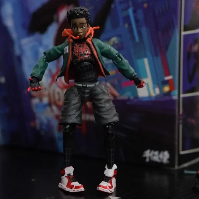 ML Legends Spider Man Action Figure Across the Spider-Verse SV Spiderman Miles Morales PVC Figures Action Figurine Gift Toys