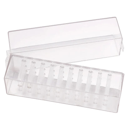 30 Holes Nail Drill Bits Storage Box Nail Grinding Head Holder Stand Display Container Milling Cutter Manicure Organizer Stand