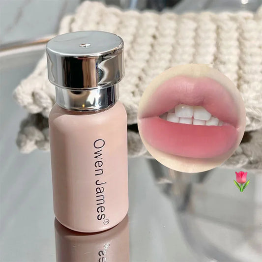 Small Bottle Pink Mist Lip Cream Mud Matte Velvet Lip Gloss Clay Long-lasting Color Non-drying Nude Peach Lip Glaze Rouge Tint