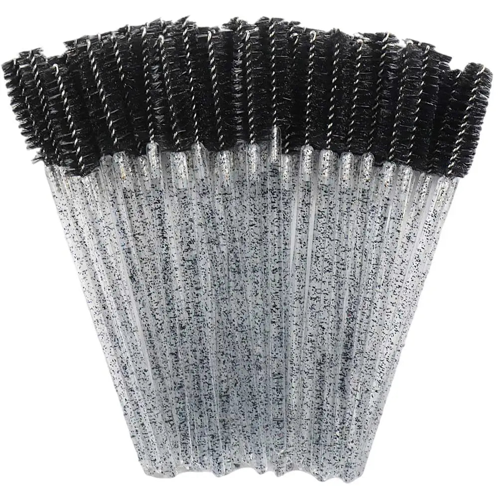 Disposable Crystal Eyelashes Brush Comb 50Pcs Eye Lashes Extension Mascara Wands Makeup Professional Makeup Beauty Tool